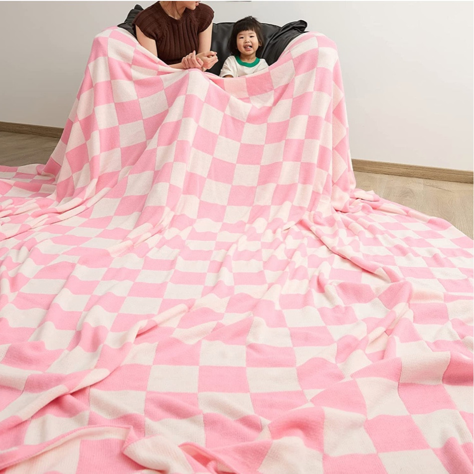 Giant Checkered Big Oversize Blankets Throw 120"x120", Extra Large Family Blanket, Family Valentine’s Day Gift

#LTKfamily #LTKGiftGuide #LTKhome