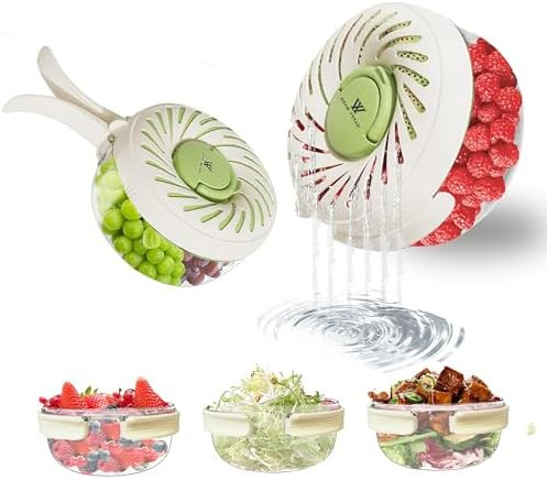 2 Pcs Multi Purpose Drain Basket with Lid, Collapsible Handle 2 in 1 Draining and Preservation Ba... | Amazon (US)