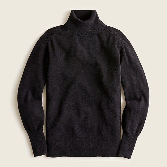 Cashmere fold-over turtleneck sweater | J.Crew US