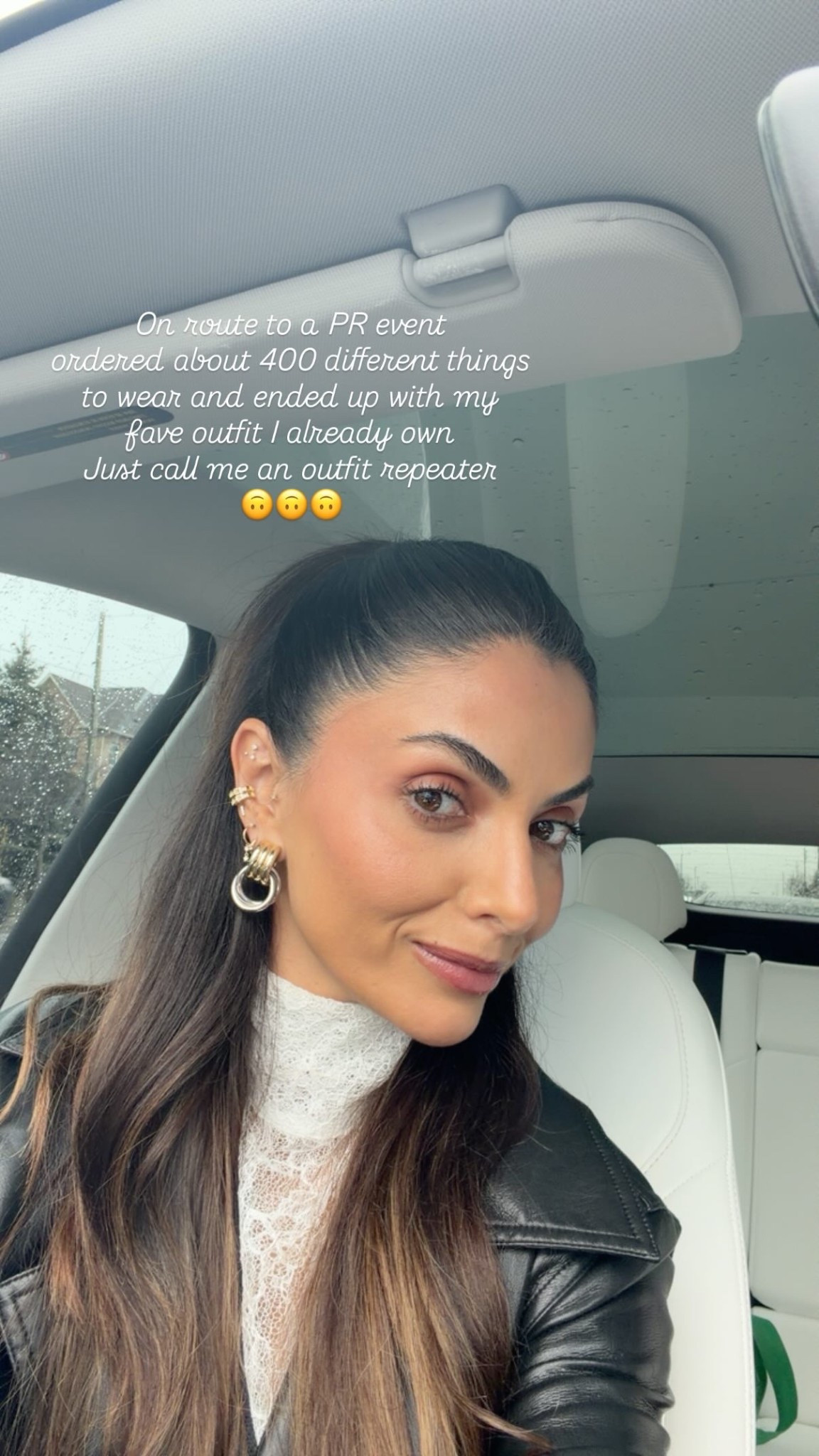 Wearing sweet peach peony blush, terracotta tan bronzer 
Ear cuff ffom 5th society
Jacket is from Sicily clothing but same as Aritzias vegan leather jackets 

#LTKcanada #LTKpetite #LTKmodest