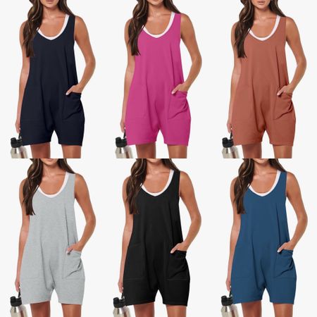 My favorite romper from Amazon but with thicker straps!  Heck yes!  You know I ordered a few right away!  Order an xl in the black and coral color! 

#LTKFindsUnder50 #LTKSeasonal #LTKMidsize