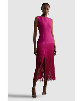 Women's Tassel Hem Knitted Dress | Macy's
