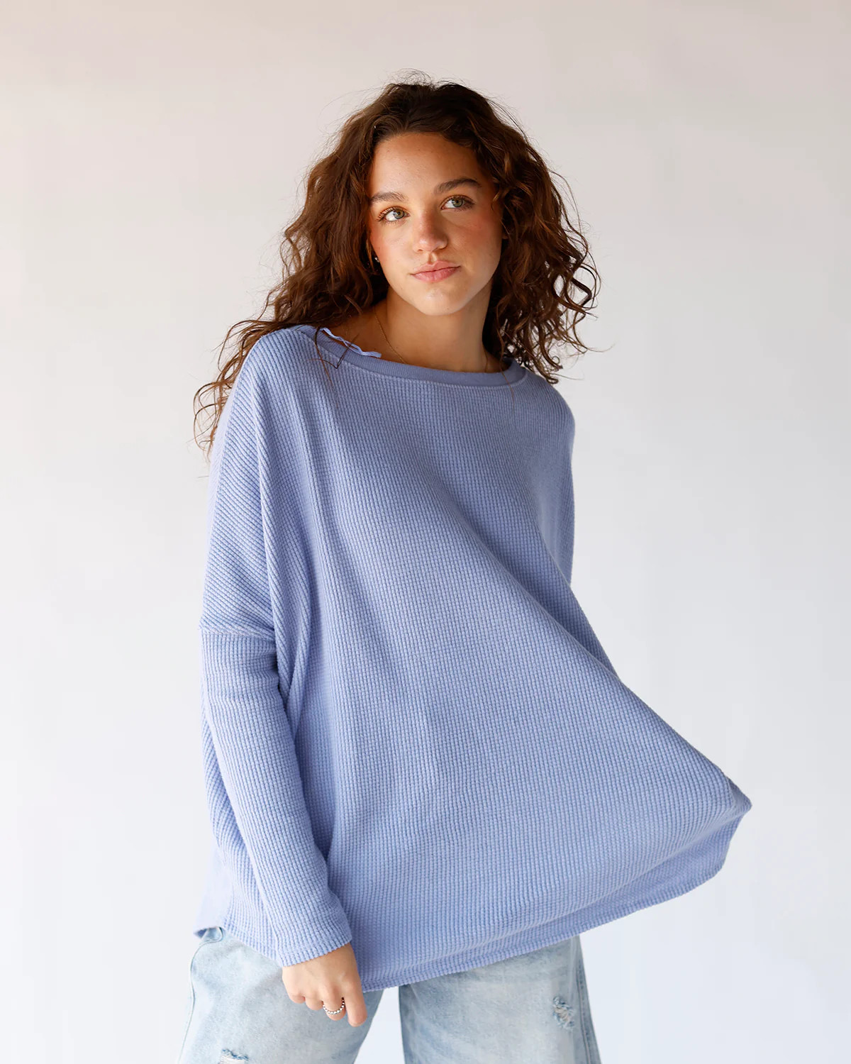 THE HIP EAGLE BOUTIQUE | FREE PEOPLE LATTE BLUES THERMAL X DAWN BREEZE | The Hip Eagle