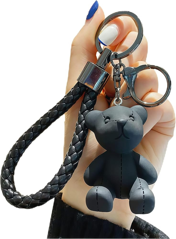 Bear Resin Keychain Bear Key Ring Bag Charm for Car Keys, Backpack Accessories,Decoration Gift fo... | Amazon (US)