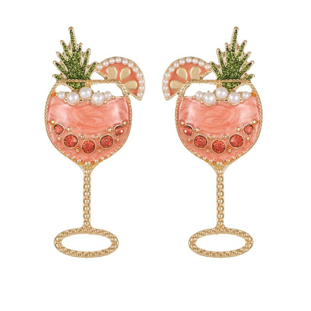 Packed Party Pink Spritz Cocktail Earrings, 1 Pair | Walmart (US)