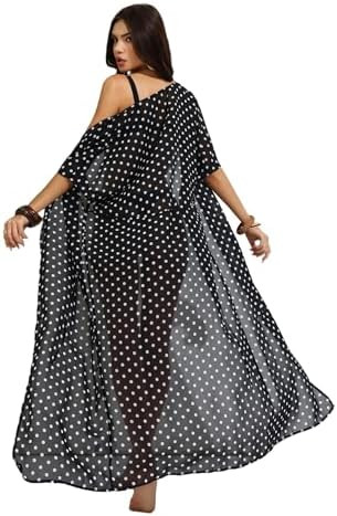 WDIRARA Women's Leopard Print Open Front Long Kimono Swimsuit Cover Up | Amazon (US)