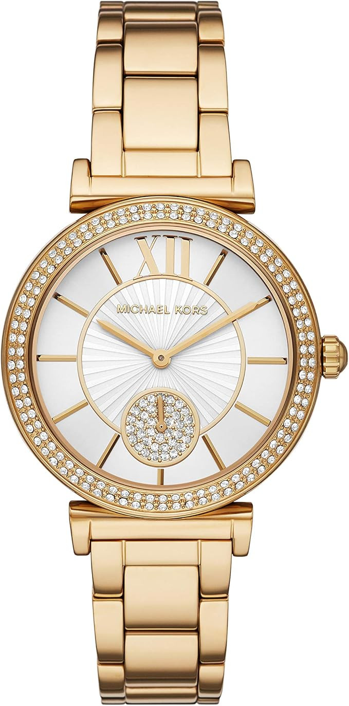 Michael Kors Women's Abbey Quartz Watch with Stainless Steel Strap | Amazon (US)