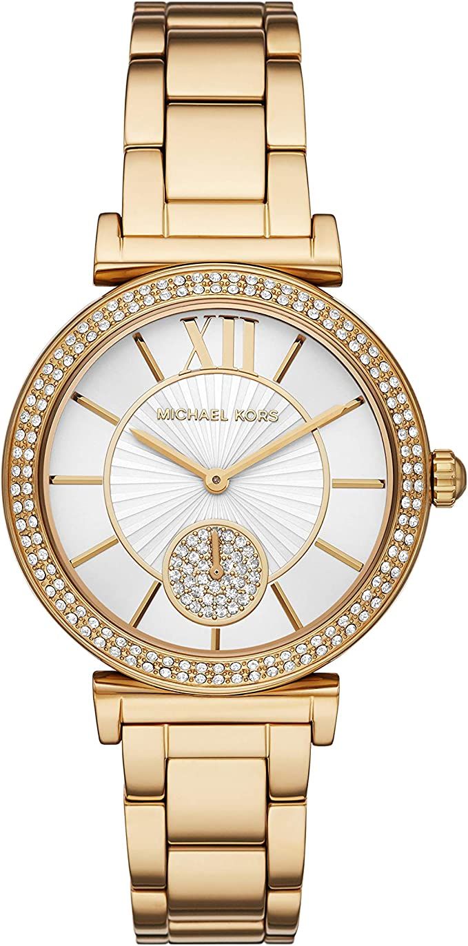 Michael Kors Women's Abbey Quartz Watch with Stainless Steel Strap | Amazon (US)