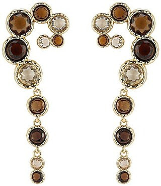 Mignonne Gavigan Luxe Finley Gradient Linear Earrings - Brown | Dillard's