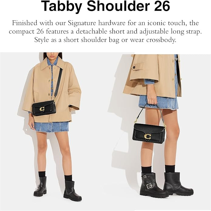 Coach Womens Polished Pebble Leather Tabby Shoulder Bag 26 Refresh | Amazon (US)