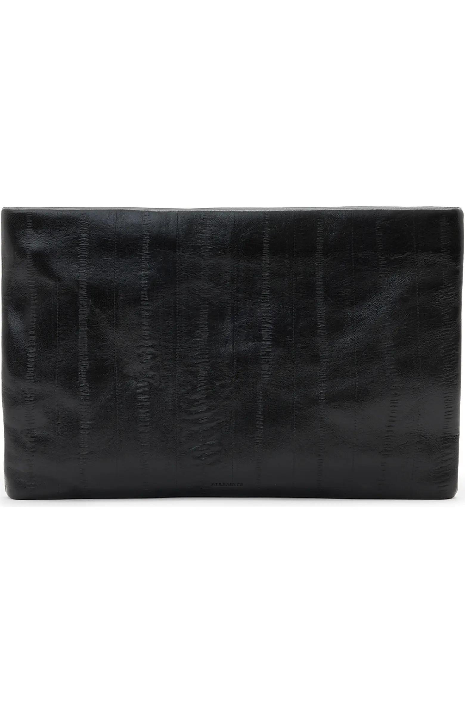 Bettina Eel Skin Embossed Leather Clutch | Nordstrom
