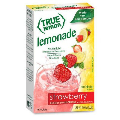True Lemon Strawberry Lemonade Sticks - 10pk/0.106oz | Target