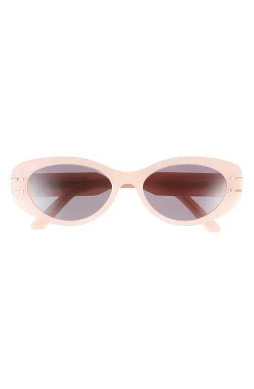 'DiorSignature B8U Butterfly Sunglasses in Shiny Pink /Smoke at Nordstrom | Nordstrom