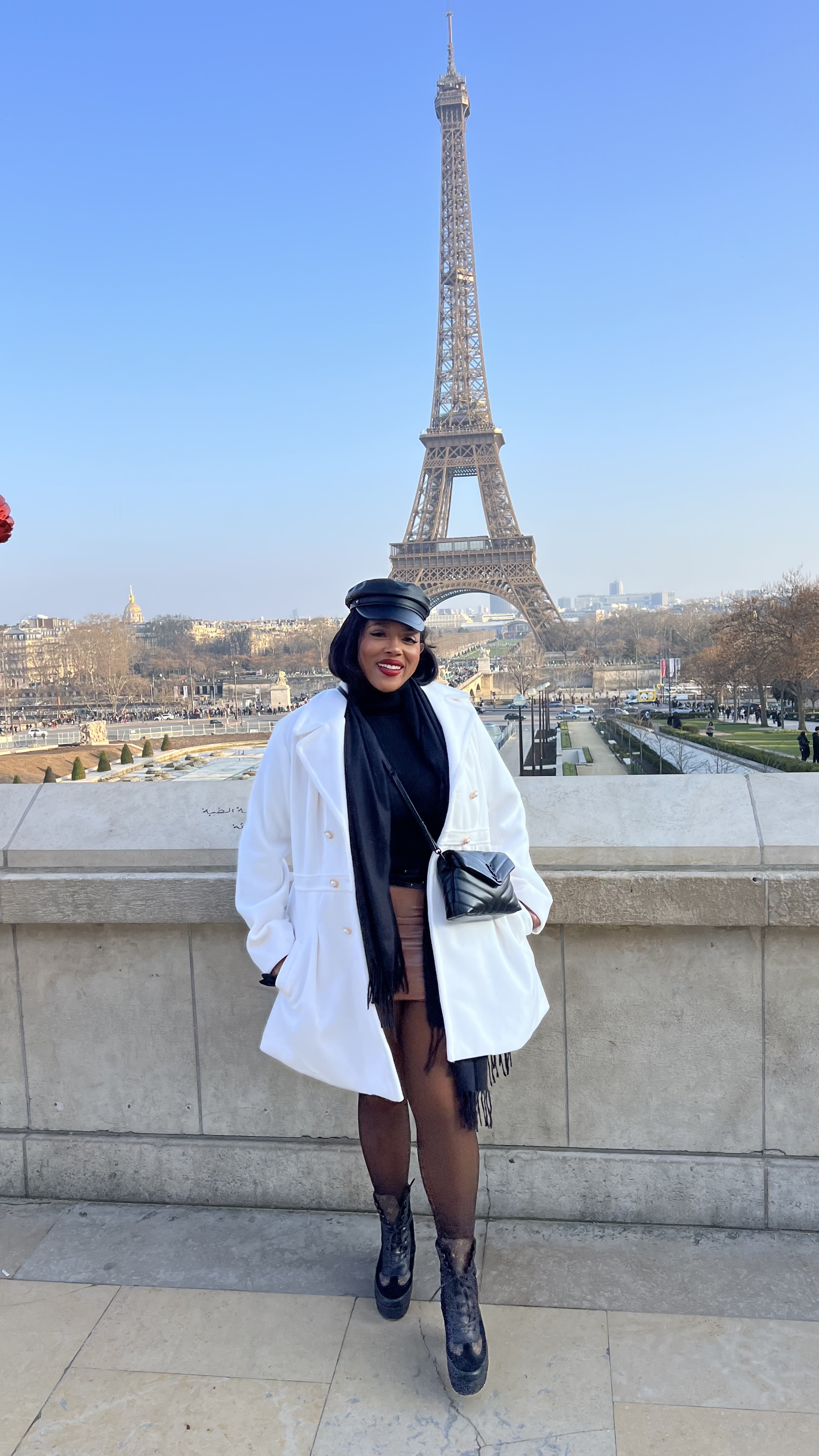 Outfit I wore to the Eiffel Tower ❤️✨ obsessed with this view and very warm outfit. It was so cold! Went in Feb so had to get creative with my outfit

Wearing fleece lined turtleneck and leggings. Gloves and scarf 🖤 #paris #eiffeltower #plussize 



#LTKPlusSize #LTKStyleTip #LTKHoliday