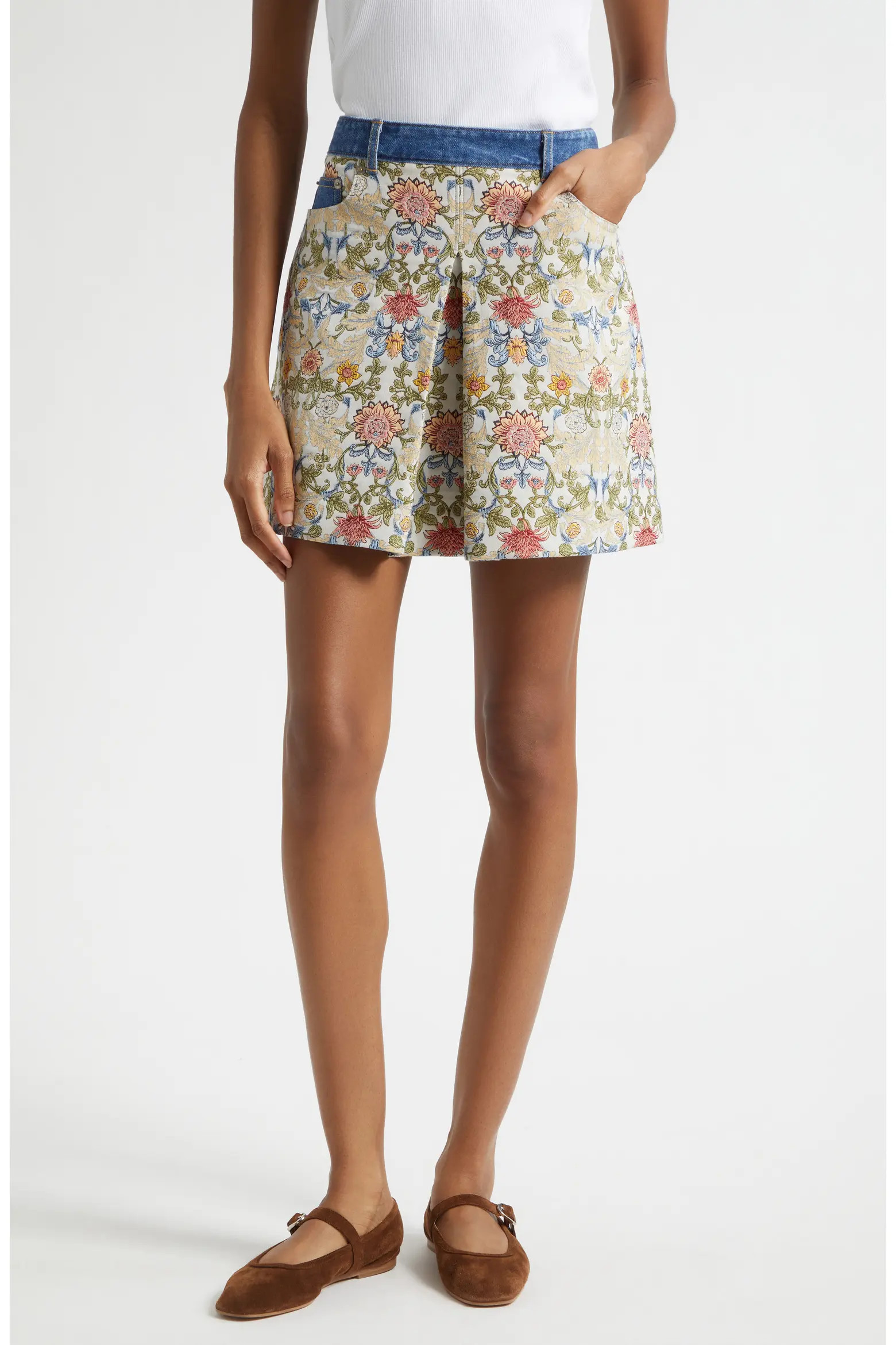 Cinq à Sept Kaiya Floral Tapestry Miniskirt (Women) | Nordstrom | Nordstrom