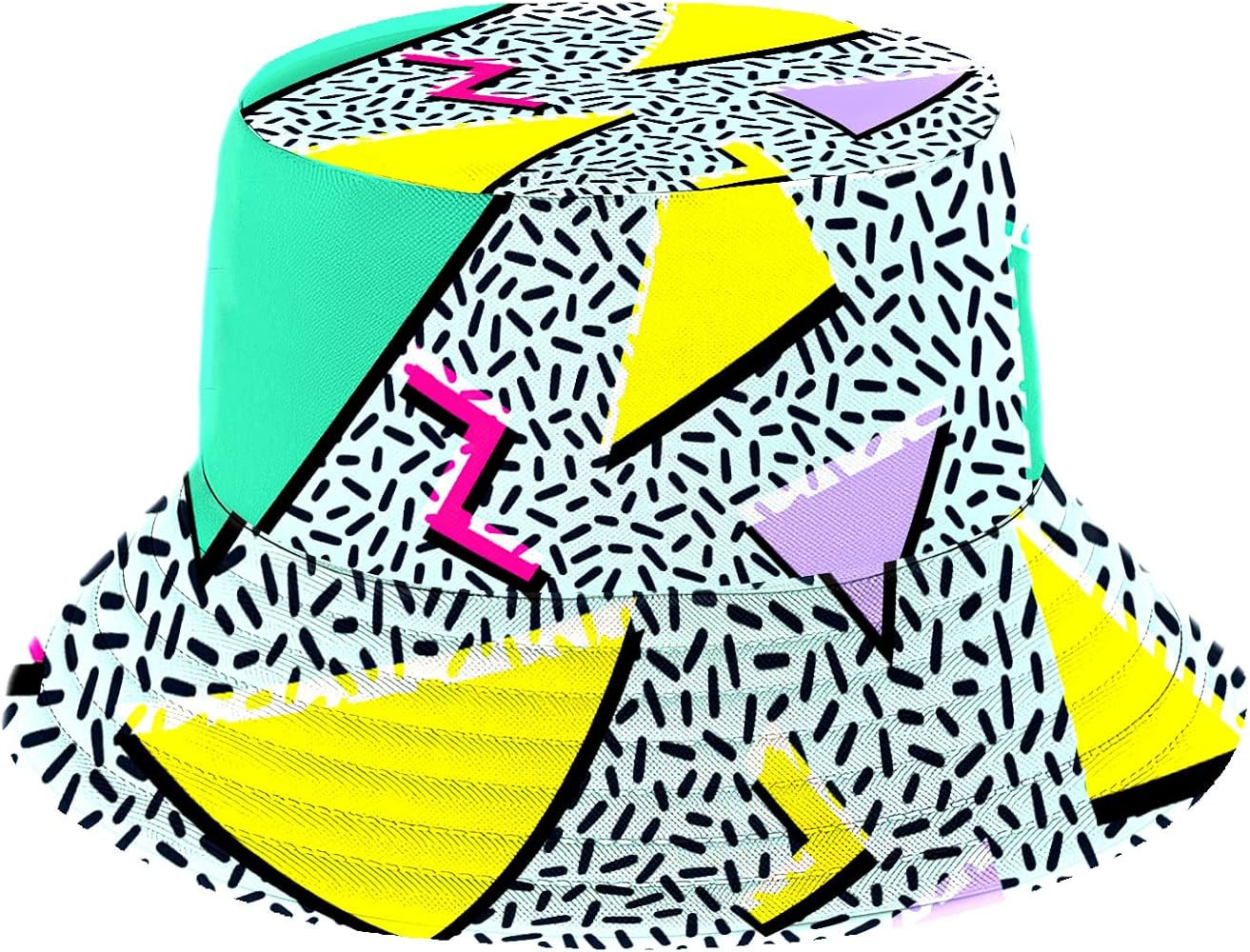 Retro 80s 90s Bucket Hats Fashion Sun Cap Packable Outdoor Summer Fisherman Hat for Women and Men | Amazon (US)