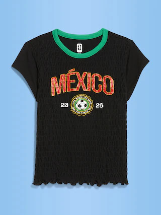 FIFA World Cup 26™ Mexico Smocked Graphic T-Shirt for Women | Old Navy (US)