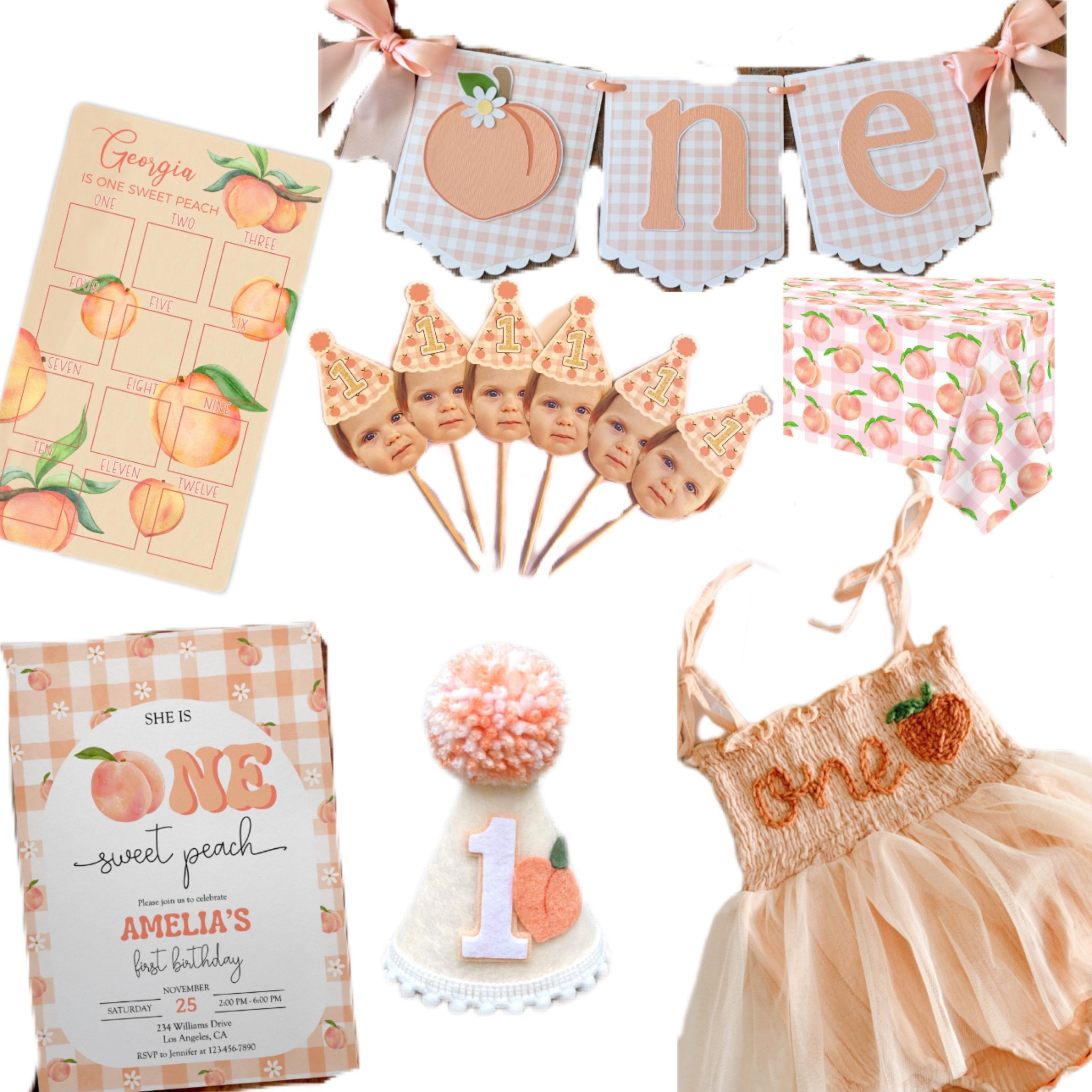 ONE SWEET PEACH first birthday party decor 

#LTKBaby #LTKParties #LTKFamily