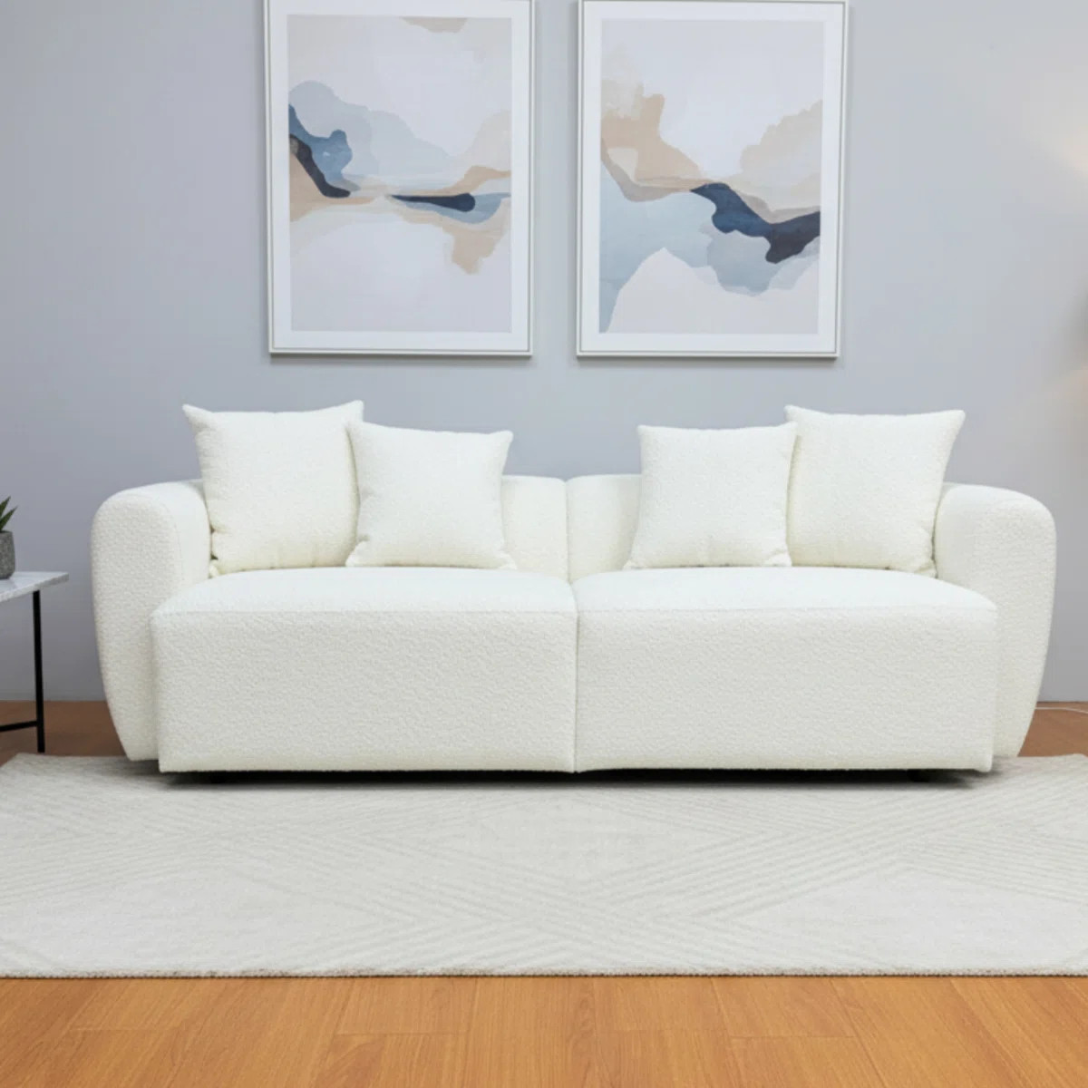 83'' Wide Uphostered Square Arm Sofa | Wayfair North America