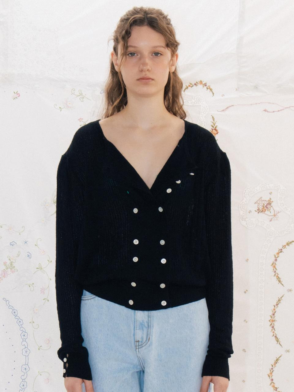 Via Rinker Summer Cardigan - Black | W Concept (US)