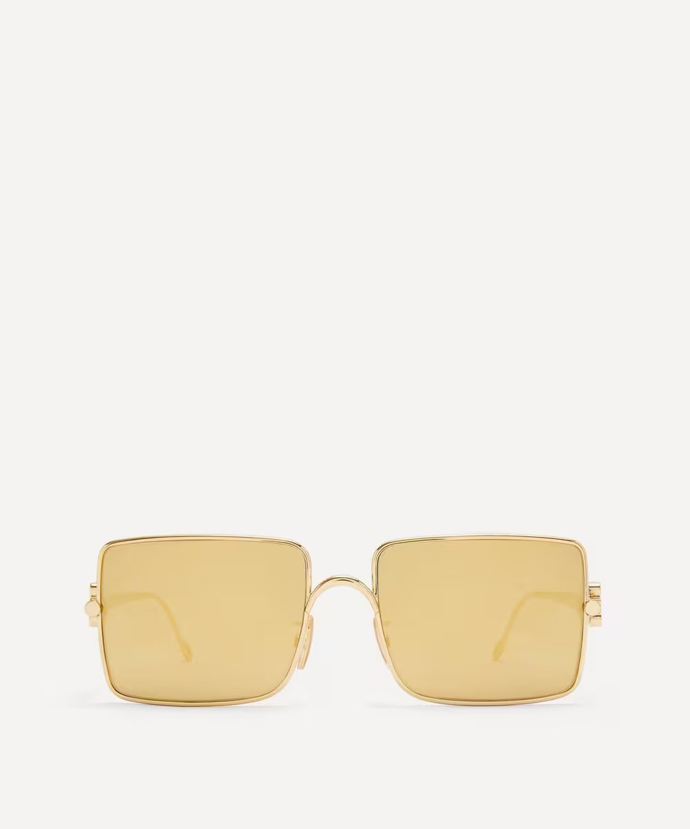 Anagram Metal Rectangular Sunglasses | Liberty London (UK)