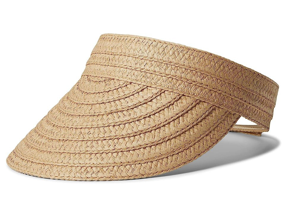 Madewell Packable Braided Straw Women's Visor Casual Women's Visor Natural, Paper/Polyester | Zappos