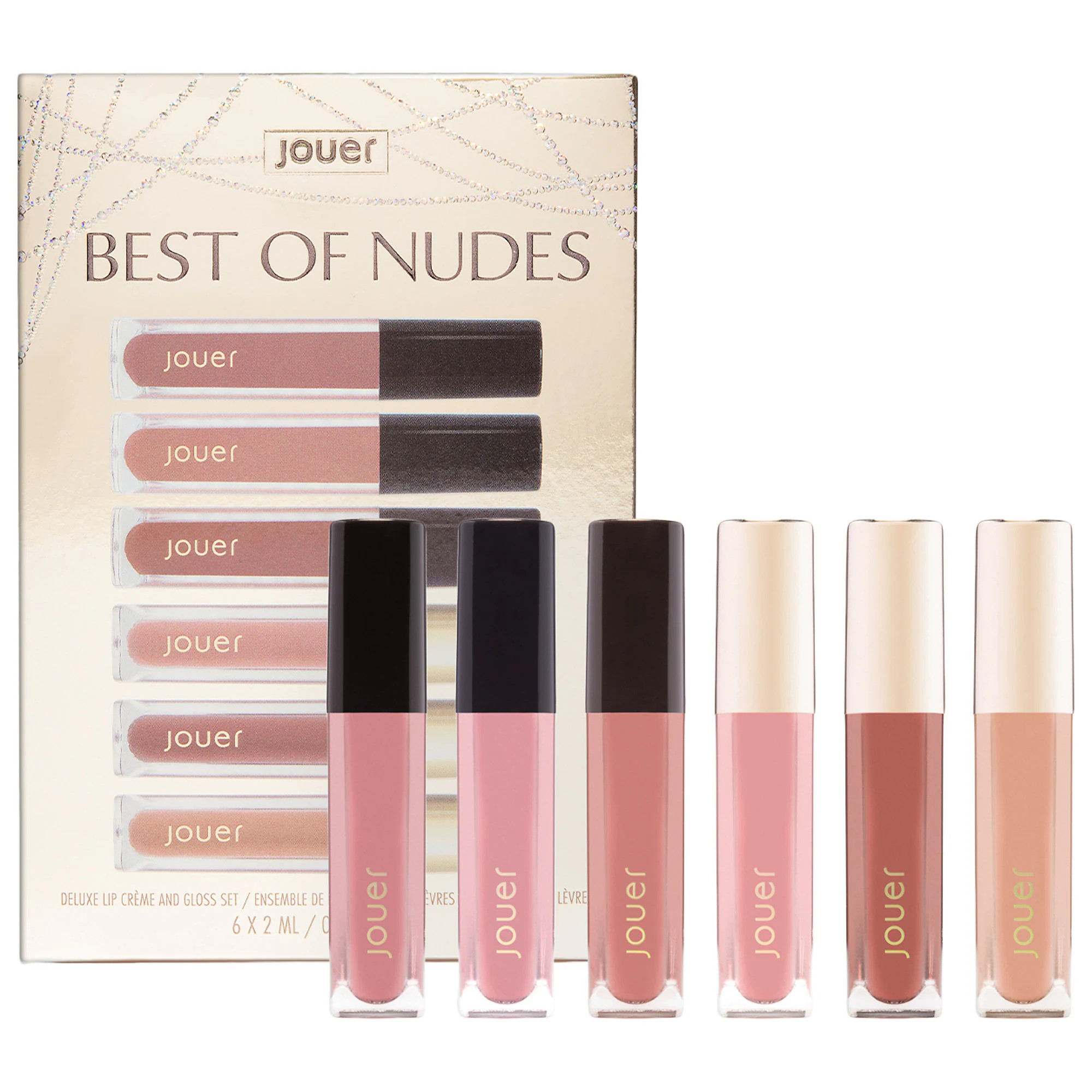 Jouer Cosmetics Mini Best of Nudes Lip Crèmes and Gloss Set | Sephora (US)