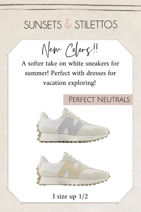 Just released! New Balance 327 in these amazing color ways! Perfect neutral sneakers for summer outfits! 

#LTKWorkwear #LTKTravel #LTKShoeCrush