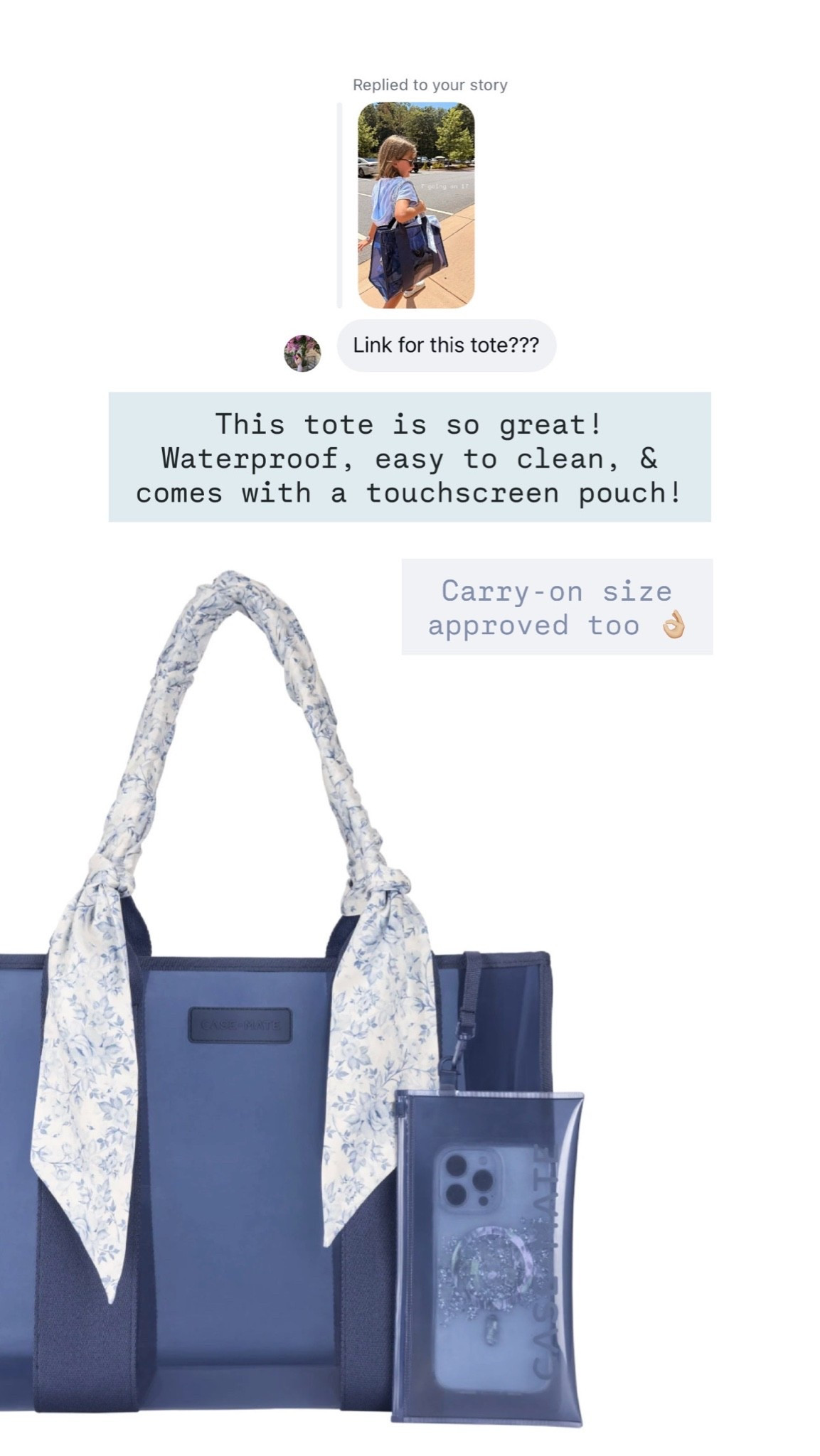 I’ve been loving this tote and I have it in multiple colors! This navy is so pretty!

Loverly grey, case mate bag, waterproof tote, waterproof phone pouch

#LTKSeasonal #LTKTravel