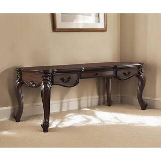 72 in. Rectangular Dark Brown Wood 3-Drawer Computer Desks | The Home Depot
