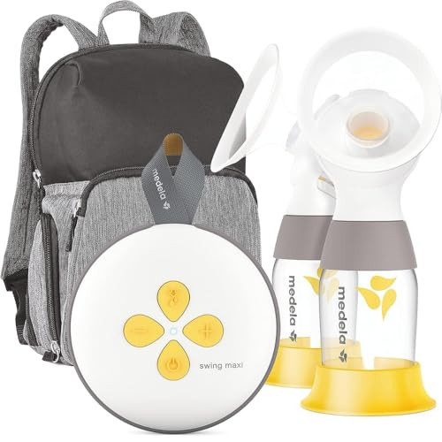 Medela Breast Pump | Swing Maxi Double Electric | Portable Breast Pump | USB-C Rechargeable | Bluetooth | Closed System | with Carry Bag | Amazon (US)