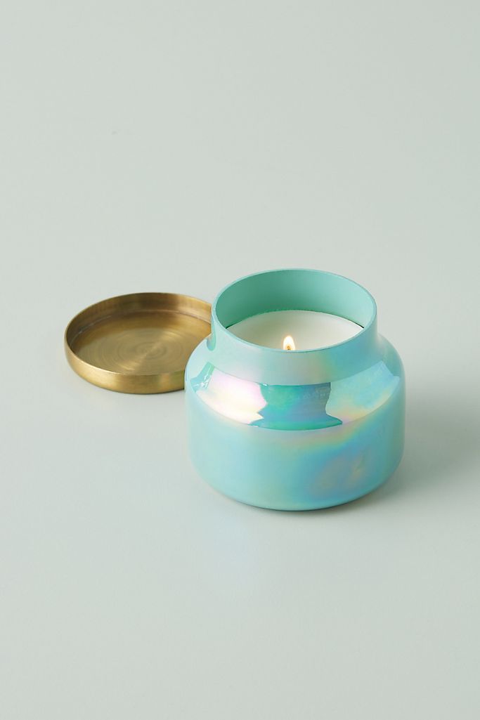 Capri Blue Mini Coastal Seastone Glass Jar Candle | Anthropologie (US)