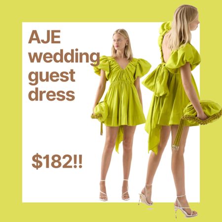 The AJE Memorial Day sale is still going strong and has the cutest wedding guest dresses on sale!

I love the bow back on this dress and the puff sleeves

Cocktail dresses for summer, yellow cocktail dress with bow, summer wedding guest dress, cute mini dresses for weddings , dresses with bows 

#LTKsalealert #LTKwedding #LTKbump