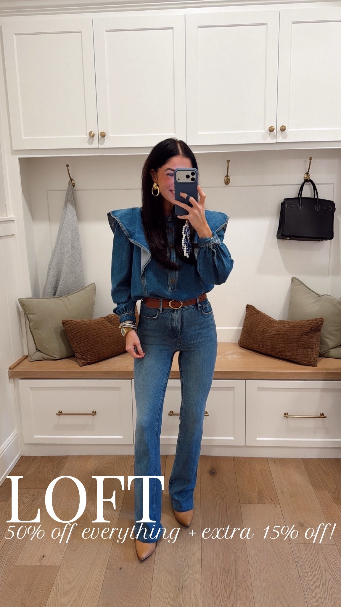 LOFT is having a 50% off + take and extra 15% off sitewide sale!! Top is a small and jeans are a 25😍🤍

Sale alert, watchnow, spring fashion, finds under 100, Katy roach

#LTKootd #LTKSaleAlert #LTKSeasonal
