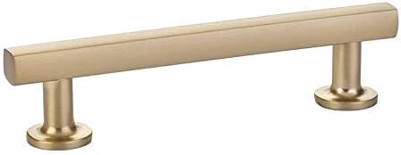 Emtek Freestone Pull Available in 6 Sizes and 6 finishes - 86454US4 - (Center to Center 4") - Sat... | Amazon (US)