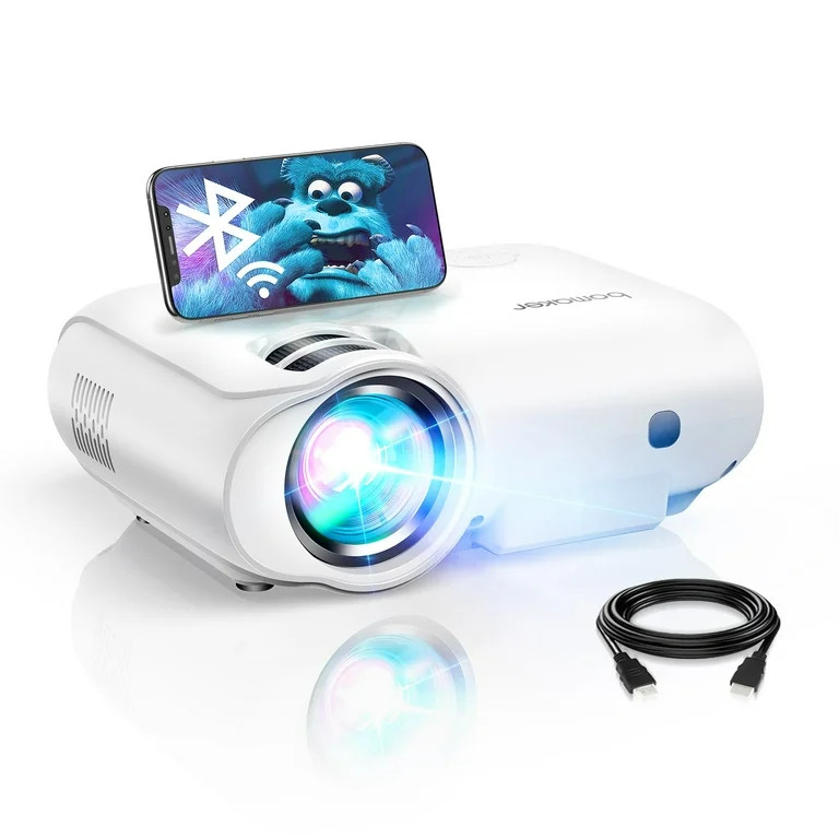 Bomaker 5G WiFi Projector for Outdoor Movies, FHD 1080P & 100'' Display Supported, Mini Video Pro... | Walmart (US)