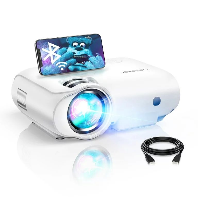 Bomaker 5G WiFi Projector for Outdoor Movies, FHD 1080P & 100'' Display Supported, Mini Video Pro... | Walmart (US)
