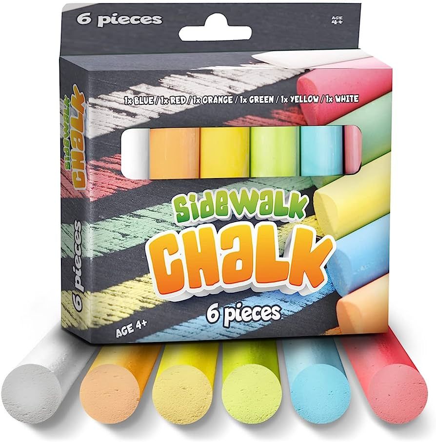 Sidewalk Chalk For Kids | Easter Basket Stuffers | Washable Outdoor Chalk | Great Party Favors | ... | Amazon (US)