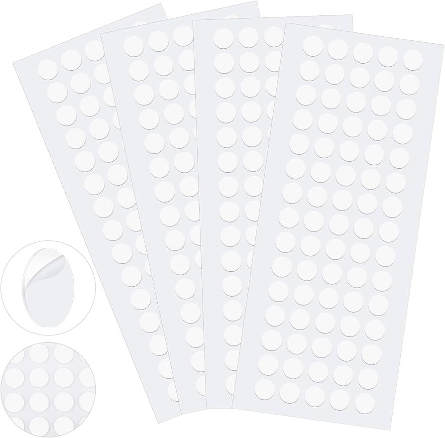 Aneco 300 Pieces Transparent Putty Traceless Removable Sticky Putty Double-Sided Adhesive Round P... | Amazon (US)