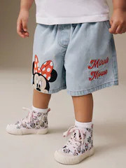 Disney Minnie Mouse Denim Pull On Denim Shorts (3mths-10yrs) | Next US