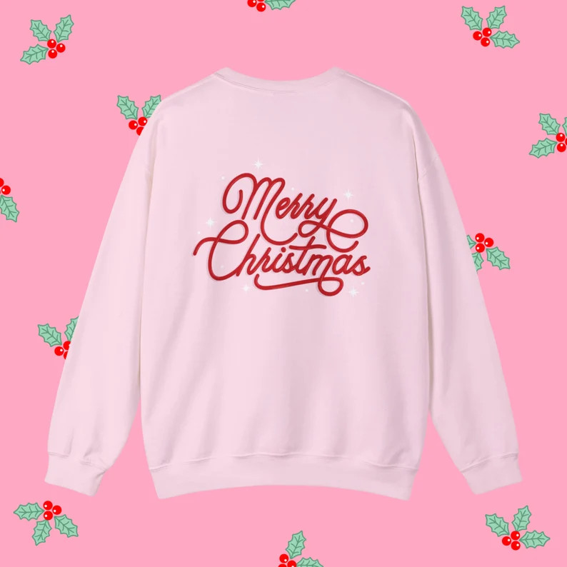 Merry Christmas Sweatshirt Women's Christmas Shirt - Etsy | Etsy (US)