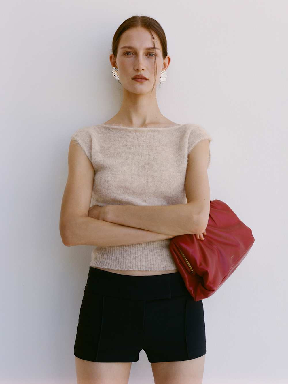 Rhiannon Sheer Alpaca Sweater Top | Reformation (Global)