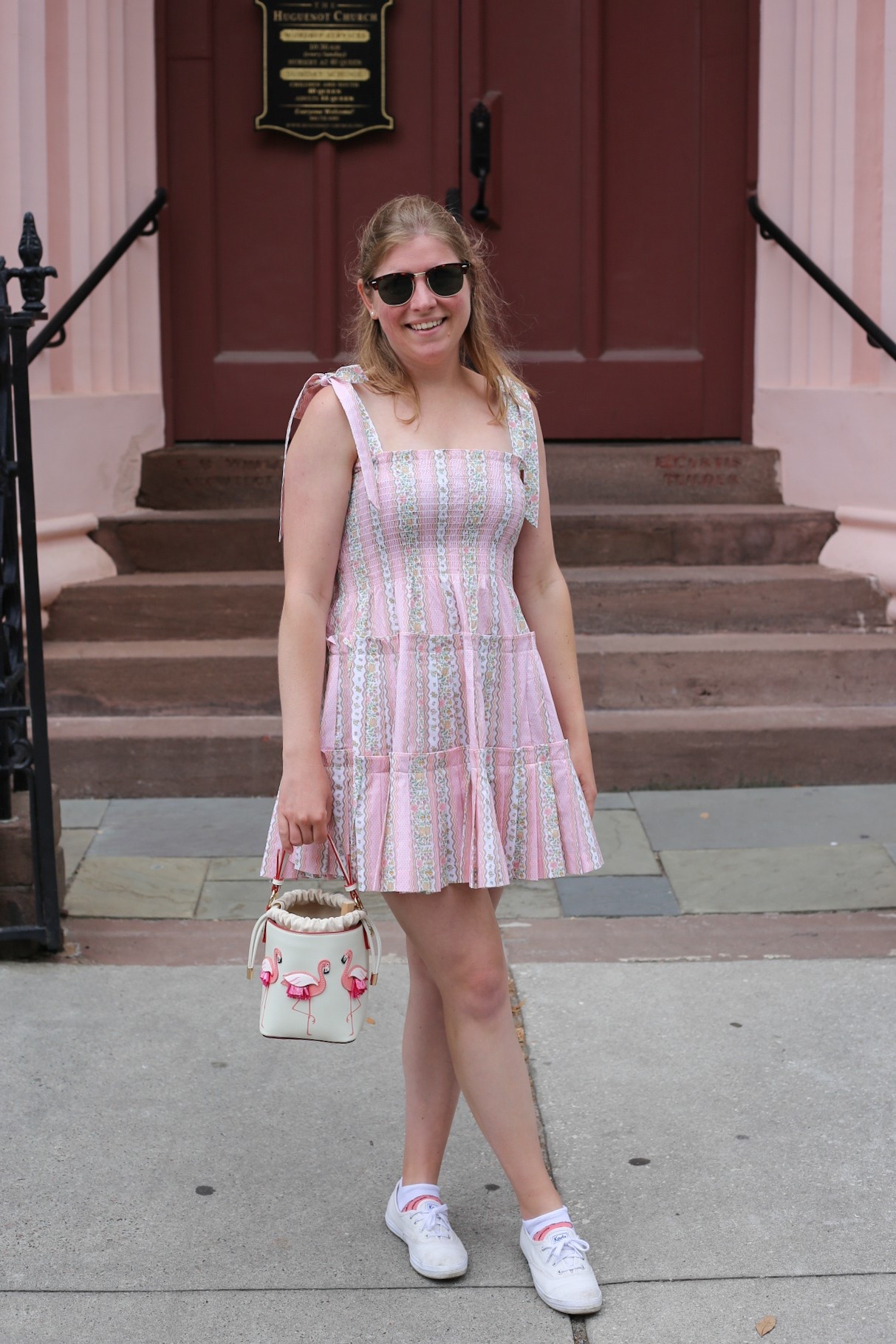 What to wear in Charleston. Pastels and floral prints. This dress from Hill House has the most romantic summer print and I loved styling it with some fun summer flair  

#LTKSeasonal