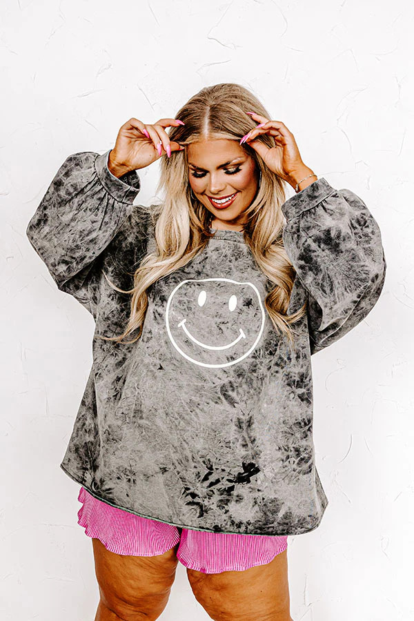 Saturday Smiles Sweatshirt Curves | Impressions Online Boutique