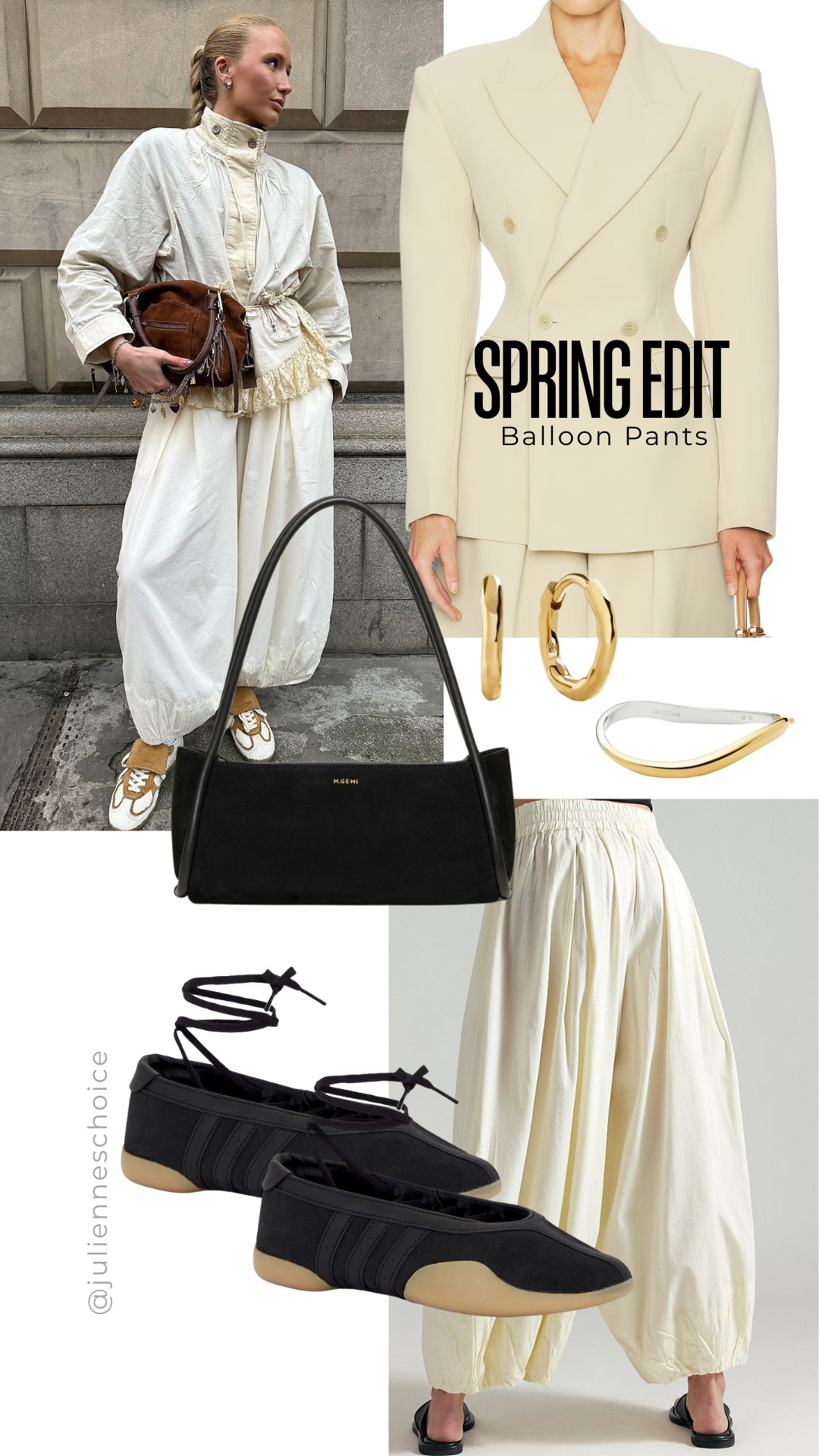 Spring outfits made simple.
Balloon pants create shape without over-styling — just add a top, light jacket, and go.

Effortless, wearable, and season-ready.✨julienneschoice 

#SpringOutfits #SpringStyleEdit #LTKStyle #EasySpringLook #EverydayOutfits #EffortlessSpring 

 #LTKootd #LTKSeasonal