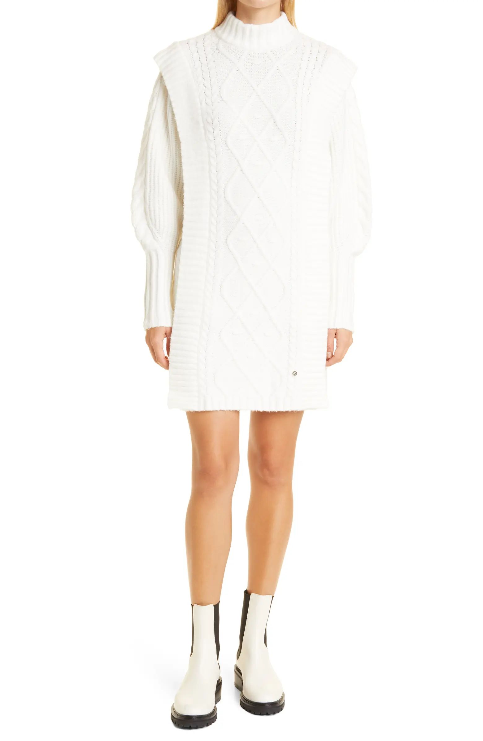 Arriaa Long Sleeve Cable Sweater Dress | Nordstrom