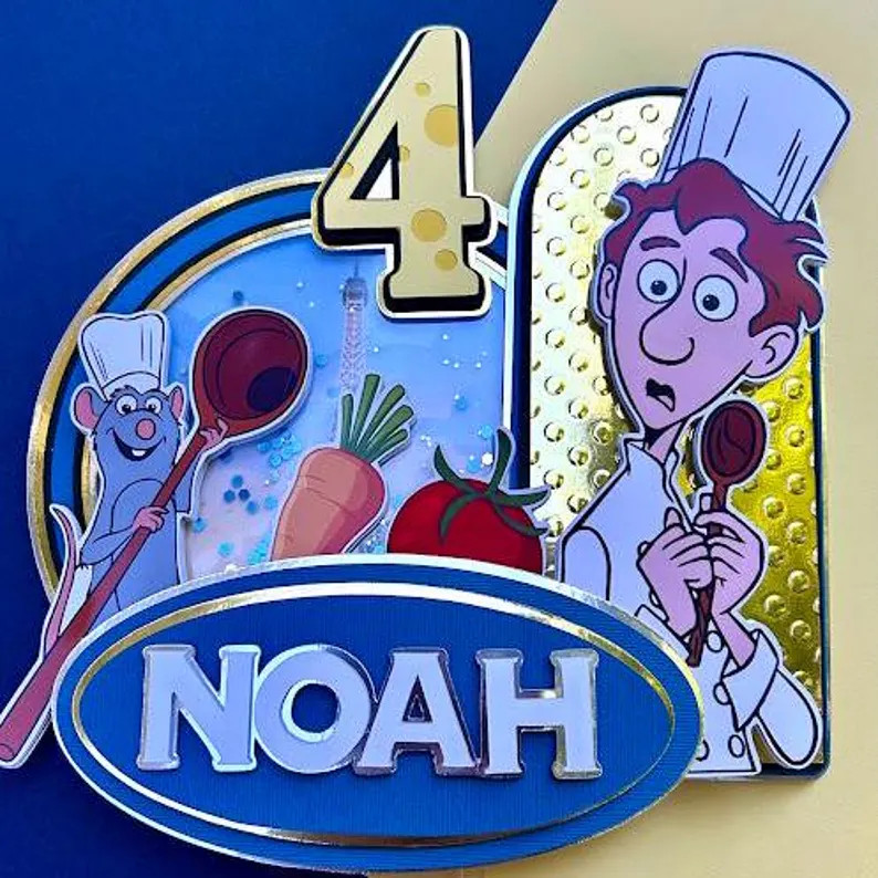 Little Chef Cake Topper - Ratatouille Cake Topper - Ratatouille Birthday - Party Decorations - Et... | Etsy (Global)