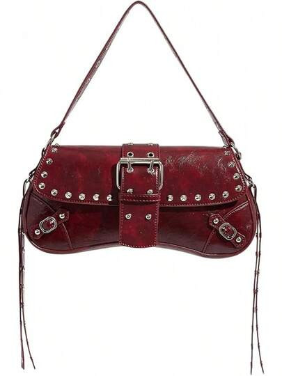 Burgundy handbag | SHEIN