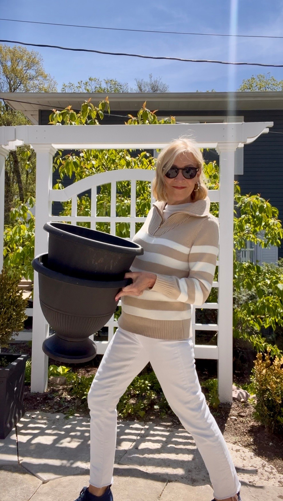 Garden Season. Stripes. Patio. Summer.

#LTKOver40 #LTKSeasonal #LTKootd