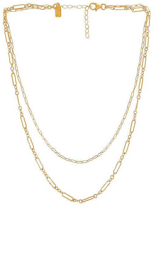 Electric Picks Jewelry Audrey Necklace in Metallic Gold. | Revolve Clothing (Global)